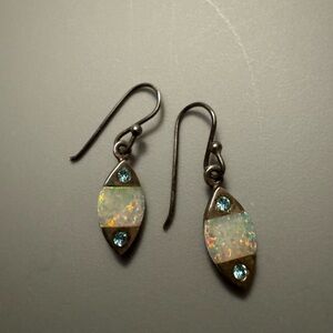 Elegant Opal and topaz stones in sterling silver marked indigo.